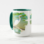 Kranich am Mismaloya-Fluss 0335 Tasse (Vorderseite Links)