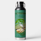 Kranich am Mismaloya-Fluss 0335 Trinkflasche (Vorderseite)