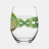 Kranich am Mismaloya-Fluss 0335 Weinglas Ohne Stiel (Links)