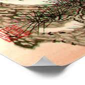 Kranich auf Pine Tree Ito NisaburoIto Nisaburo Poster (Ecke)