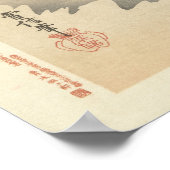 Kranich bei Sonnenaufgang, antike japanische Wall Poster (Ecke)