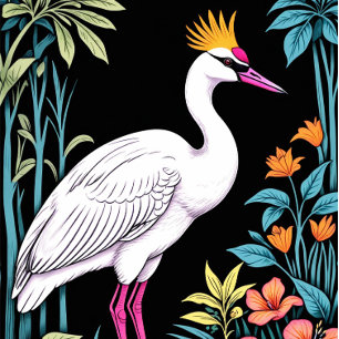 Kranich: Der majestätische Vogel in Nordamerika T-Shirt