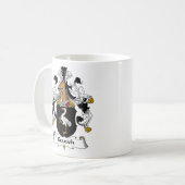 Kranich Familienwappen Kaffeetasse (Vorderseite Links)