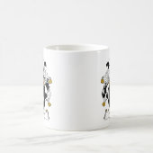 Kranich Familienwappen Kaffeetasse (Mittel)