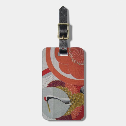 Kranich Gepäckanhänger (Vorderseite vertikal)