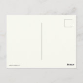 Kranich mit Pastell-Anemonen Postkarte (Rückseite)
