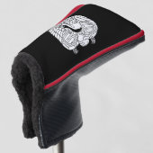 Kranich und Schildkröte Golf Headcover (3/4 Vorderseite)