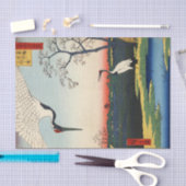 Kranich von Edo, Hiroshige Seidenpapier (Handwerk)