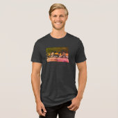 Kranichballett Tri-Blend shirt (Vorderseite voll)