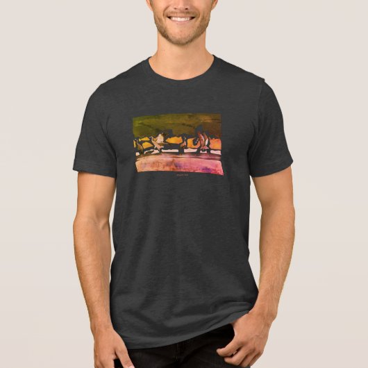 Kranichballett Tri-Blend shirt (Vorderseite)
