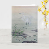 Kraniche im chinesischen Fluss Karte (Gelbe Blume)