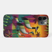 Kraniche Jungle Pop Handy Case (Rückseite (Horizontal))