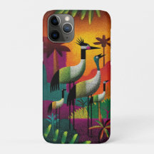 Kraniche Jungle Pop Handy Case