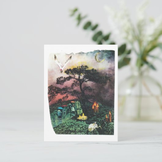 Kraniche Postkarte (Stehend Vorderseite)