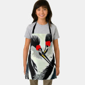 Kraniche Schürze (Insitu)