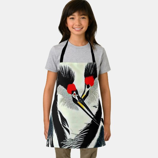 Kraniche Schürze (Insitu)