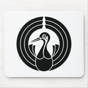 Kranichförmiger-Noshi-Kreis Mousepad