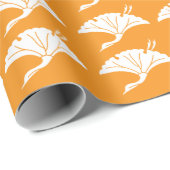 Kranichförmiges Ginkoblatt Geschenkpapier (Rolleneckpunkt)
