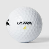 Kranichförmiges Ginkoblatt Golfball (Logo)