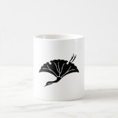 Kranichförmiges Ginkoblatt Kaffeetasse (Mittel)