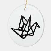 Kranichkranich Keramik Ornament (Links)