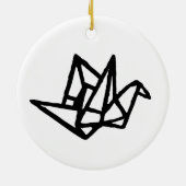 Kranichkranich Keramik Ornament (Hinten)