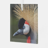 Kranichkranich Ornament Aus Glas (Vorderseite links)