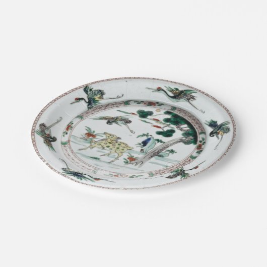 Kranichkranich Pappteller (Schrägansicht)