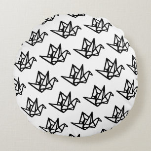 Kranichkranich Rundes Kissen