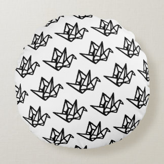 Kranichkranich Rundes Kissen