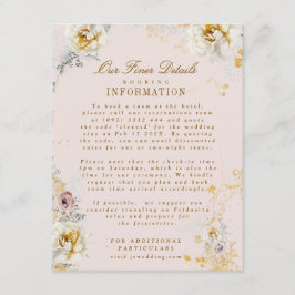 Kranichkranz-Hochzeit Details Begleitkarte