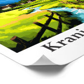 Kranjska Gora Slovenien Travel Potrait Illustratio Poster (Ecke)
