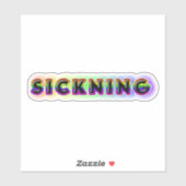 krank aufkleber (Blatt)