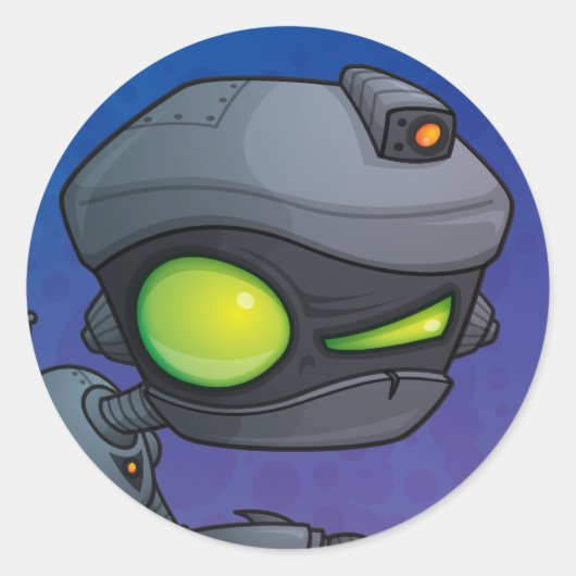 KRANK RUNDER AUFKLEBER (Vorderseite)