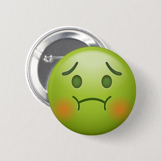 Kranke Anmerkung Emoji stellen gegenüber Button (Vorne & Hinten)