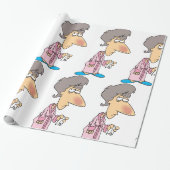 Kranke Frau Geschenkpapier (Ungerollt)