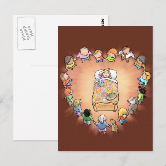 Kranke Mama Postkarte (Vorne/Hinten)