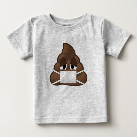Kranke Maske kacken Emoji Baby T-shirt (Vorderseite)