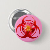 Kranke Orchidee Button (Vorne & Hinten)