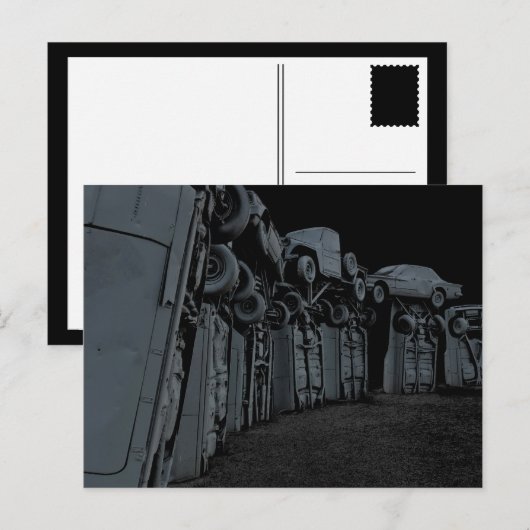 Kranke Postkarte (Vorne/Hinten)