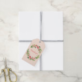 Kranke Rose Danke, Geschenkmarke Geschenkanhänger (Mit Garn)