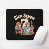 Kranke Sieben 67 Halloween Sechs Sieben Kostüm Spa Mousepad (Mit Mouse)