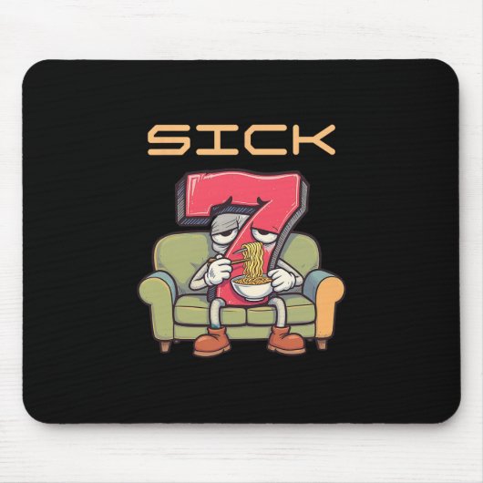 Kranke Sieben 67 Meme Sechs Sieben 1 Mousepad (Vorne)
