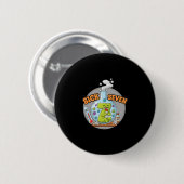 Kranke Sieben Lustiges Meme 67 Sechs Sieben Wortsp Button (Vorne & Hinten)