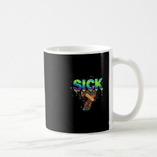 Kranke Sieben Meme Graffiti Tropf Spaß Wortspiel Kaffeetasse