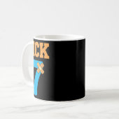 Kranke Sieben Meme Sechs Sieben Krank 7 Lustig Byn Kaffeetasse (Vorderseite Links)