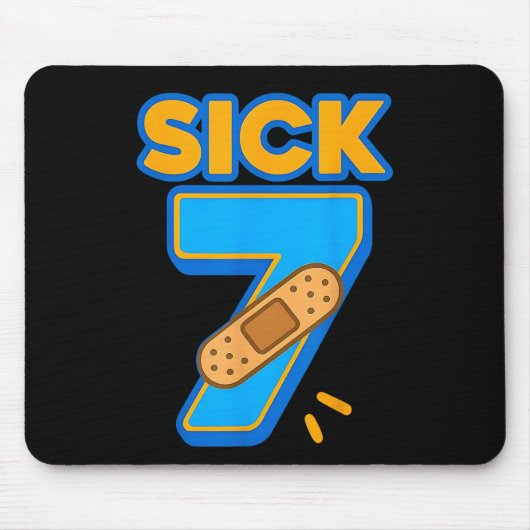 Kranke Sieben Meme Sechs Sieben Krank 7 Lustiger G Mousepad (Vorne)