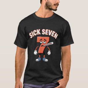Kranke Sieben Meme T-Shirt Sechs Sieben Lustiger W