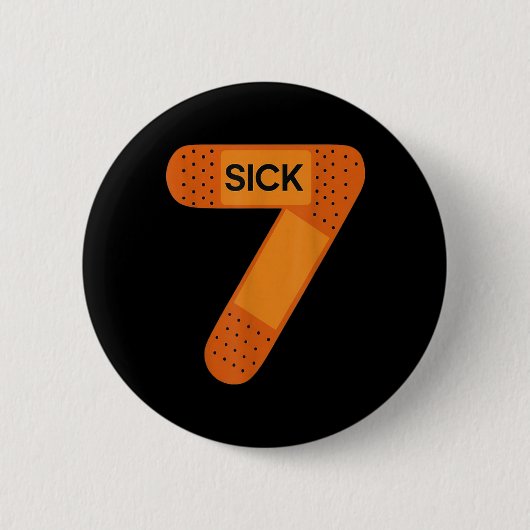 Kranke Sieben Meme T-Shirt Sechs Sieben Lustiger W Button (Vorderseite)