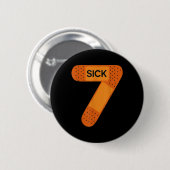 Kranke Sieben Meme T-Shirt Sechs Sieben Lustiger W Button (Vorne & Hinten)
